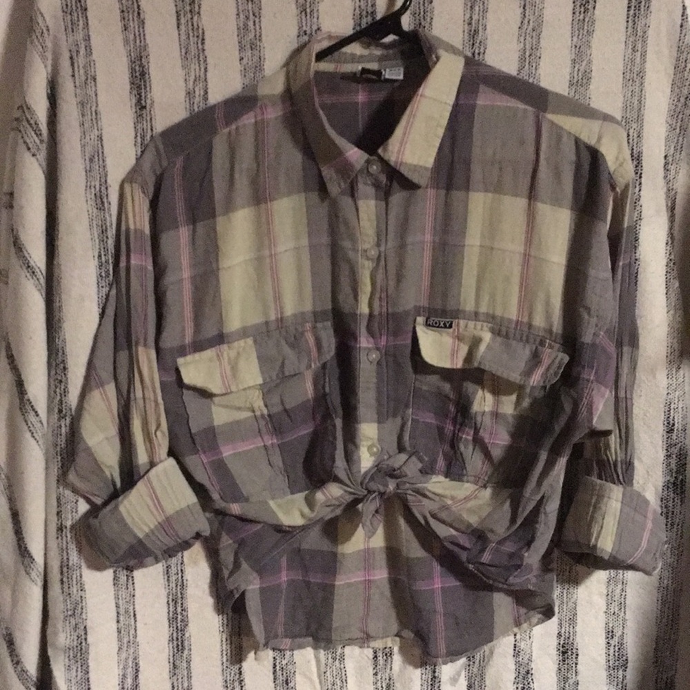 Cropped Roxy button up